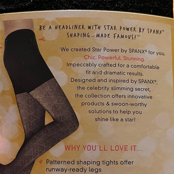 Star Power Assets Black Tights Body Contouring Shapewear Goth Formal Grunge Work - Picture 11 of 16